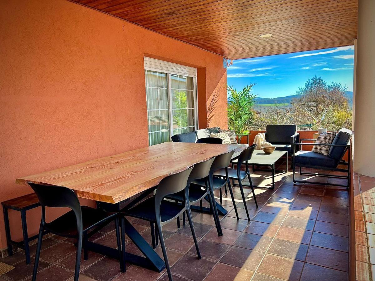 Piscina De Sal Barbacoa Wifi, Parking Gratis, 3 Min Pga Casa El Roble Villa Girona Luaran gambar
